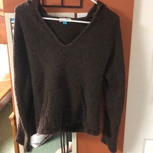 Old navy brown hoodie style sweater